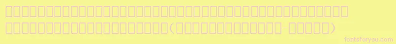 Erlerdingbats Font – Pink Fonts on Yellow Background