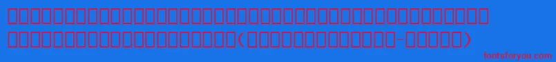 Erlerdingbats Font – Red Fonts on Blue Background