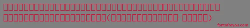 Erlerdingbats Font – Red Fonts on Gray Background