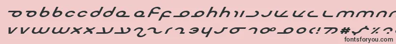 MasterdomExpItalic Font – Black Fonts on Pink Background