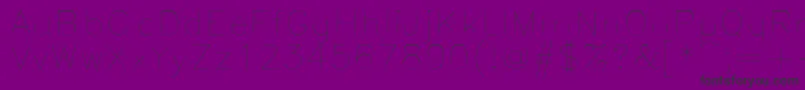 Romans Font – Black Fonts on Purple Background