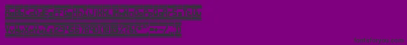 Bandwdth Font – Black Fonts on Purple Background