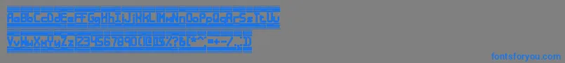 Bandwdth Font – Blue Fonts on Gray Background