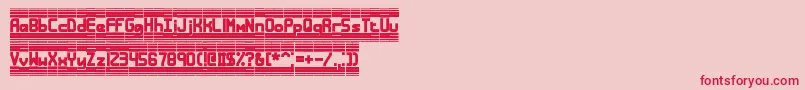 Bandwdth Font – Red Fonts on Pink Background