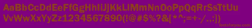 More about Funky12Bold Font Funky12Bold Font – Brown Fonts on Purple Background