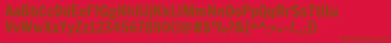 Francois Font – Brown Fonts on Red Background
