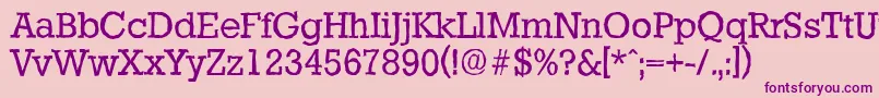 StaffordantiqueRegular-Schriftart – Violette Schriften auf rosa Hintergrund