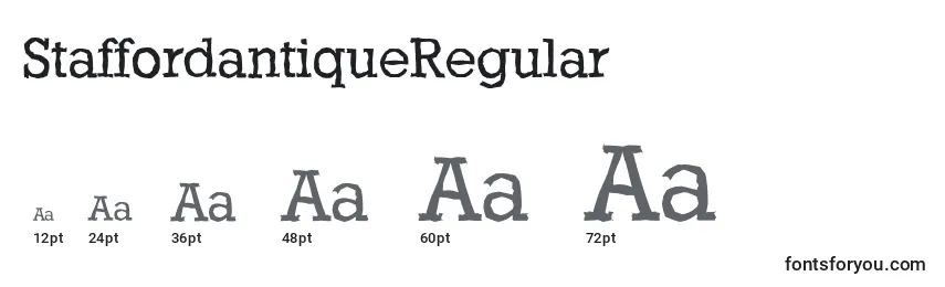 StaffordantiqueRegular Font Sizes