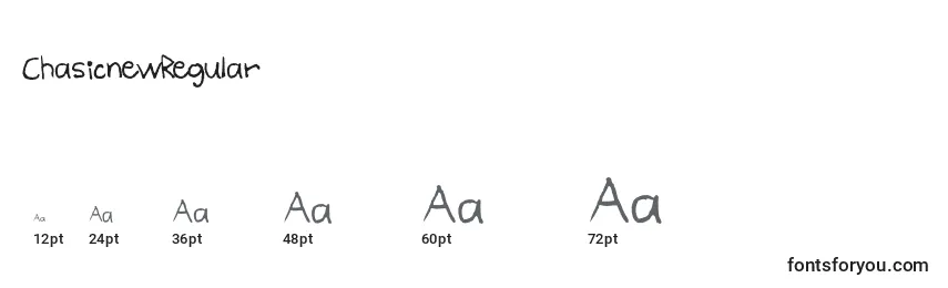 ChasicnewRegular Font Sizes