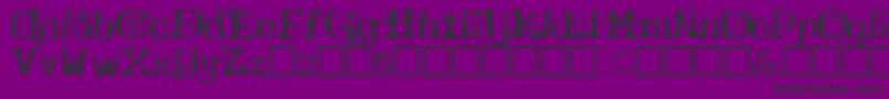 VirginRegular Font – Black Fonts on Purple Background