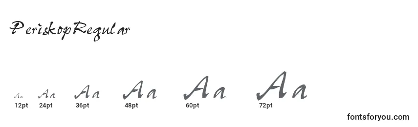 PeriskopRegular Font Sizes