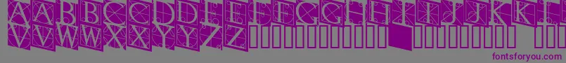 Rodgauerthree Font – Purple Fonts on Gray Background