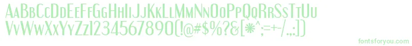 EngebrechtreRg Font – Green Fonts on White Background