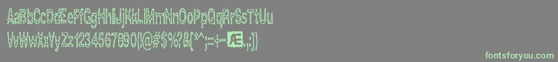 Подробнее о шрифте Acidrefl Шрифт Acidrefl – зелёные шрифты на сером фоне