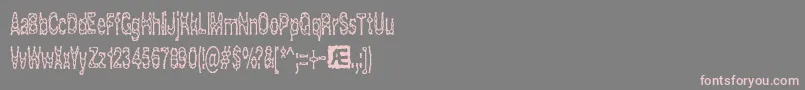 Шрифт Acidrefl – розовые шрифты на сером фоне