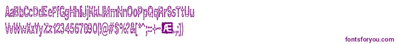Шрифт Acidrefl – фиолетовые шрифты