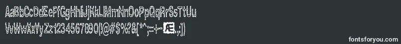 Acidrefl-Schriftart – Weiße Schriften