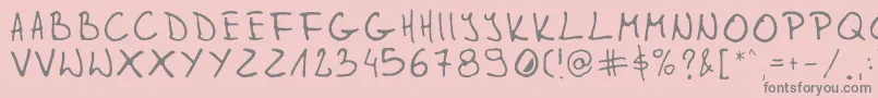 Saiba mais sobre a fonte Gleitpfad Fonte Gleitpfad – fontes cinzas em um fundo rosa