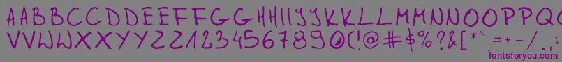 Gleitpfad Font – Purple Fonts on Gray Background