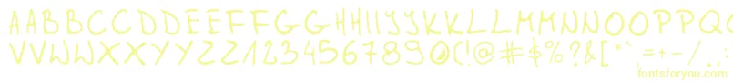 Gleitpfad-Schriftart – Gelbe Schriften