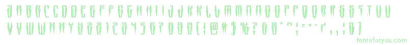 Fonte Swordtoothtitle – fontes verdes