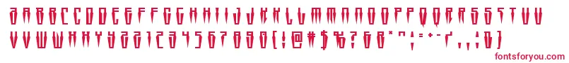 フォントSwordtoothtitle – 赤い文字