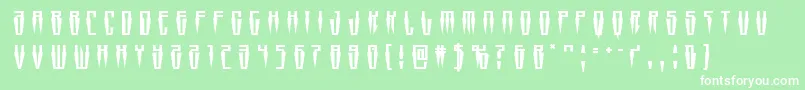 More about Swordtoothtitle Font Swordtoothtitle Font – White Fonts on Green Background