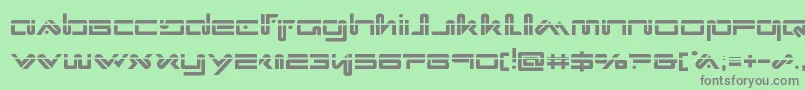 Xephyrlaser Font – Gray Fonts on Green Background