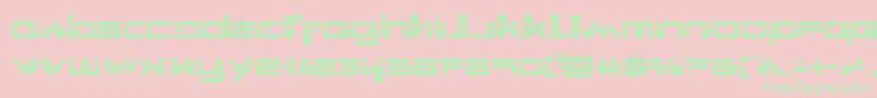 Xephyrlaser Font – Green Fonts on Pink Background