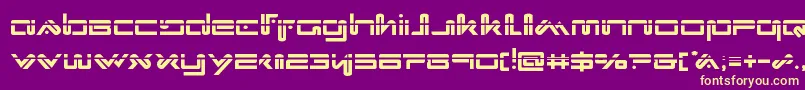 Xephyrlaser Font – Yellow Fonts on Purple Background