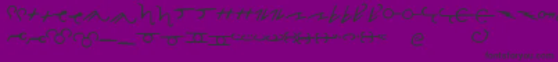 ThorassFrFontフォントについての詳細 フォントThorassFrFont – 紫の背景に黒い文字