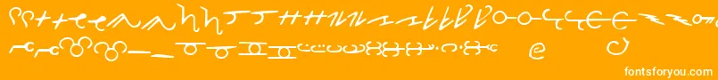 ThorassFrFont Font – White Fonts on Orange Background