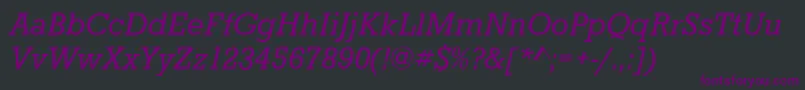 fuente StaffordItalic – Fuentes Moradas Sobre Fondo Negro