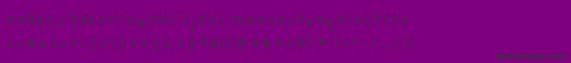 Lyemuelookkreung Font – Black Fonts on Purple Background