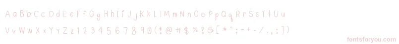 Lyemuelookkreung Font – Pink Fonts