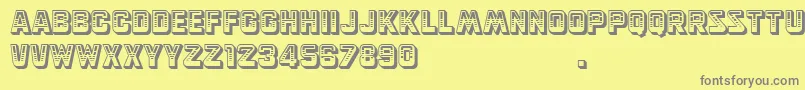 Saiba mais sobre a fonte Simson Fonte Simson – fontes cinzas em um fundo amarelo