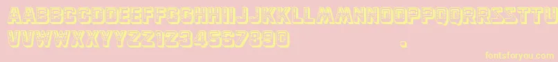 Simson Font – Yellow Fonts on Pink Background