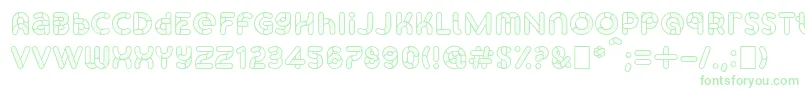 SkrovapartsOutlinedotted1-fontti – vihreät fontit