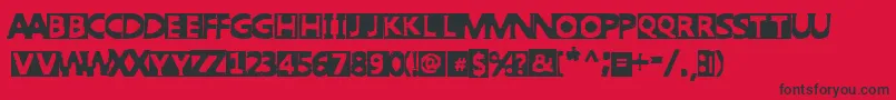 PunkWest Font – Black Fonts on Red Background