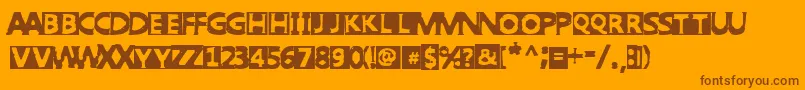 Подробнее о шрифте PunkWest Шрифт PunkWest – коричневые шрифты на оранжевом фоне