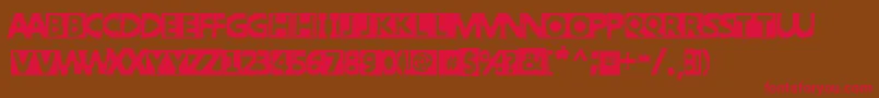 PunkWest Font – Red Fonts on Brown Background