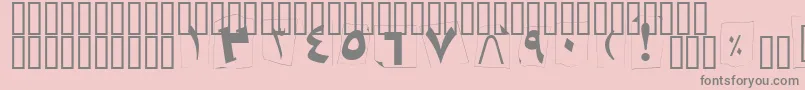 BKidnap Font – Gray Fonts on Pink Background