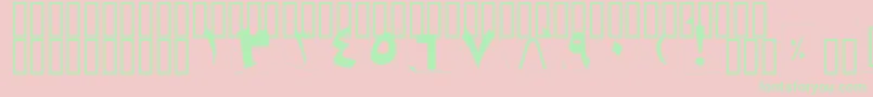 BKidnap Font – Green Fonts on Pink Background