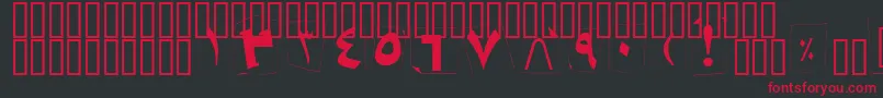 Подробнее о шрифте BKidnap Шрифт BKidnap – красные шрифты на чёрном фоне