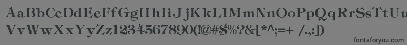 Tiffanyc Font – Black Fonts on Gray Background
