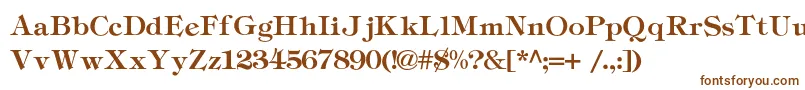 Tiffanyc-fontti – ruskeat fontit