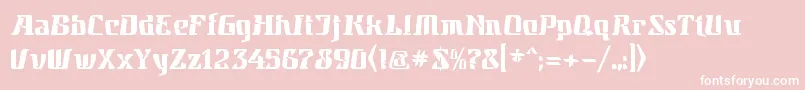 ParahyanganSpace Font – White Fonts on Pink Background