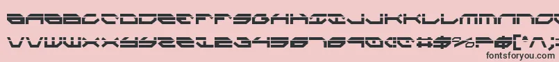 TaskforceLaserCondensed Font – Black Fonts on Pink Background