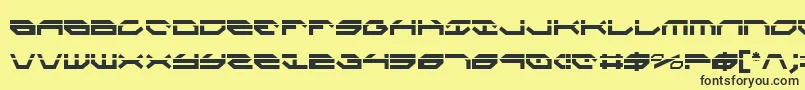 TaskforceLaserCondensed Font – Black Fonts on Yellow Background