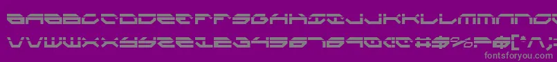 TaskforceLaserCondensed Font – Gray Fonts on Purple Background